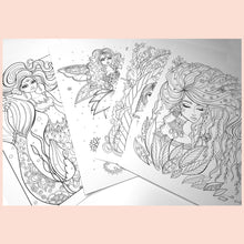 Load image into Gallery viewer, Colouring Pages Set of 4 pages Magical
