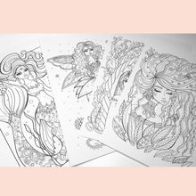 Load image into Gallery viewer, Colouring Pages Set of 4 pages Magical
